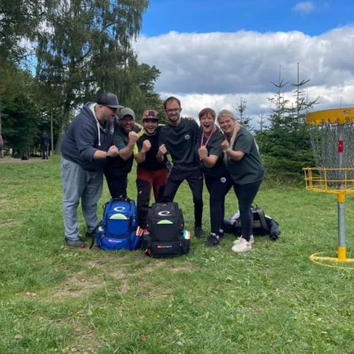 6 af discgolf-medlemmer deltog DM discgolf